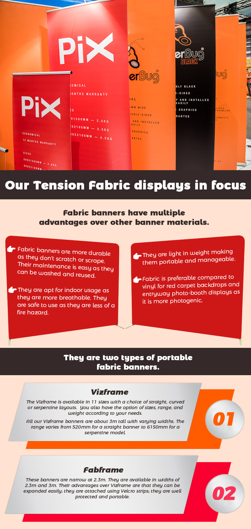 Our Tension Fabric Displays Infocus